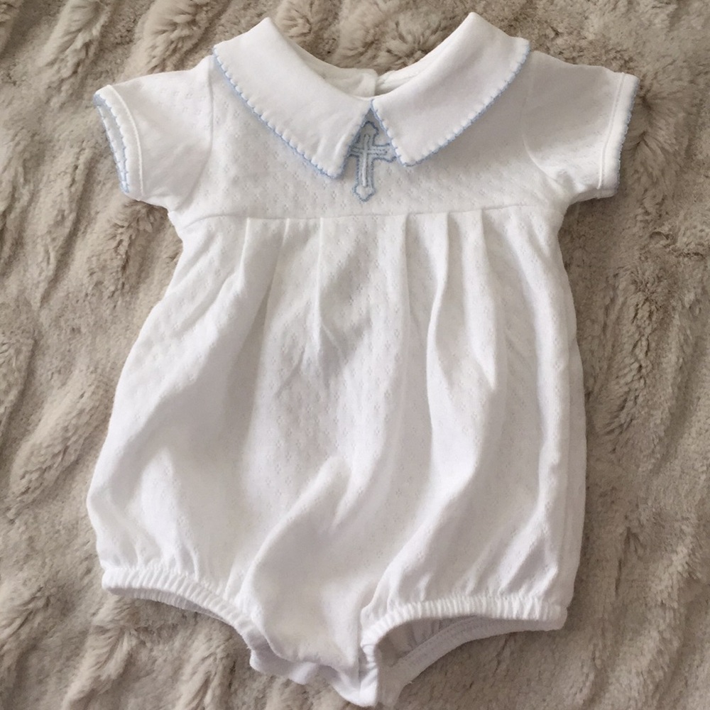 Magnolia Baby Boys Christening Bubble Outfit